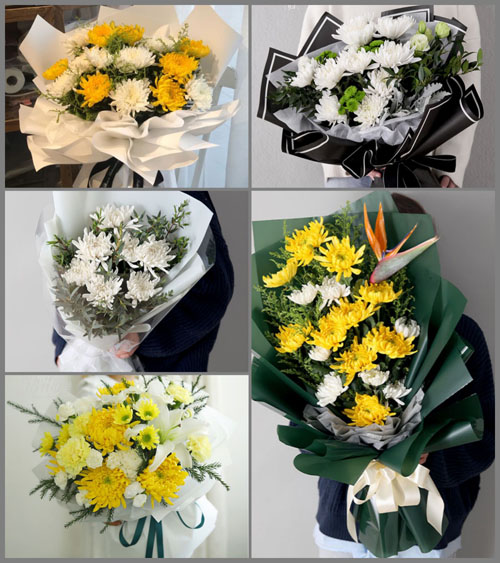 安徽池州市石台县丁香镇白事花束代送